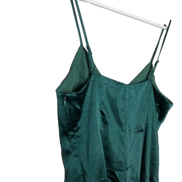 Endless Rose Satin Green Romper - Picture 6 of 7